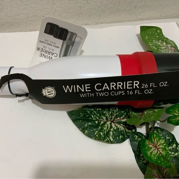 Wine Carrier with Two Cups Santa - Picture 4 of 4